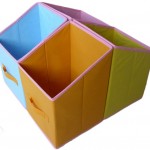dörtlü kumaş dekoratif saklama kutuları modeli