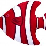 yüzen balık şekilli dekoratif yastık modeli